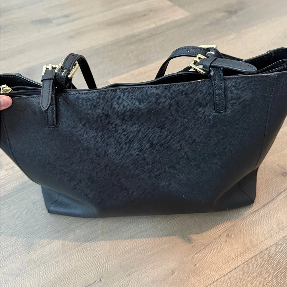 Tory Burch Leather Black Tote Bag